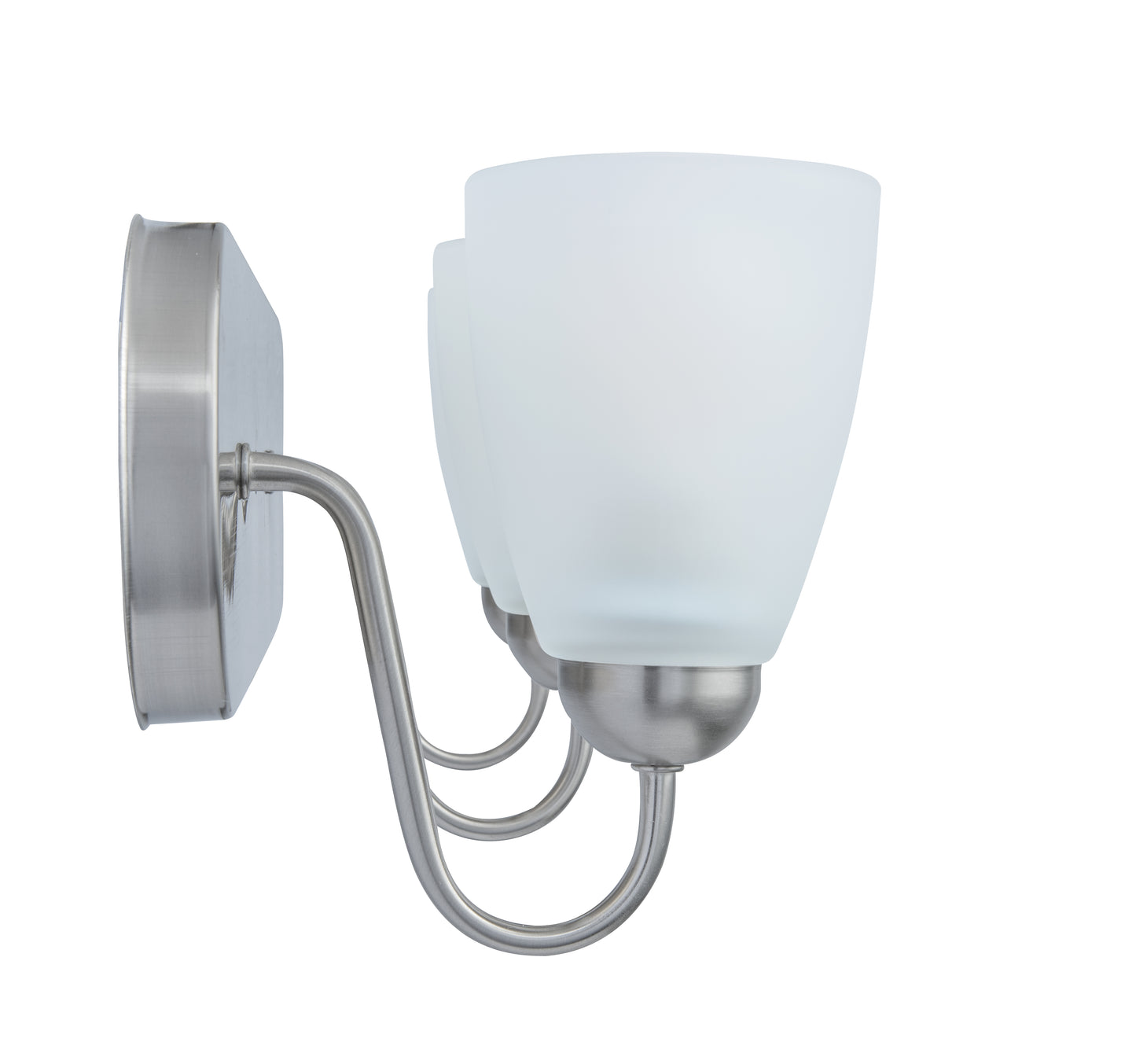 Nell 3-Light Silver Dimmable Bathroom Vanity Light