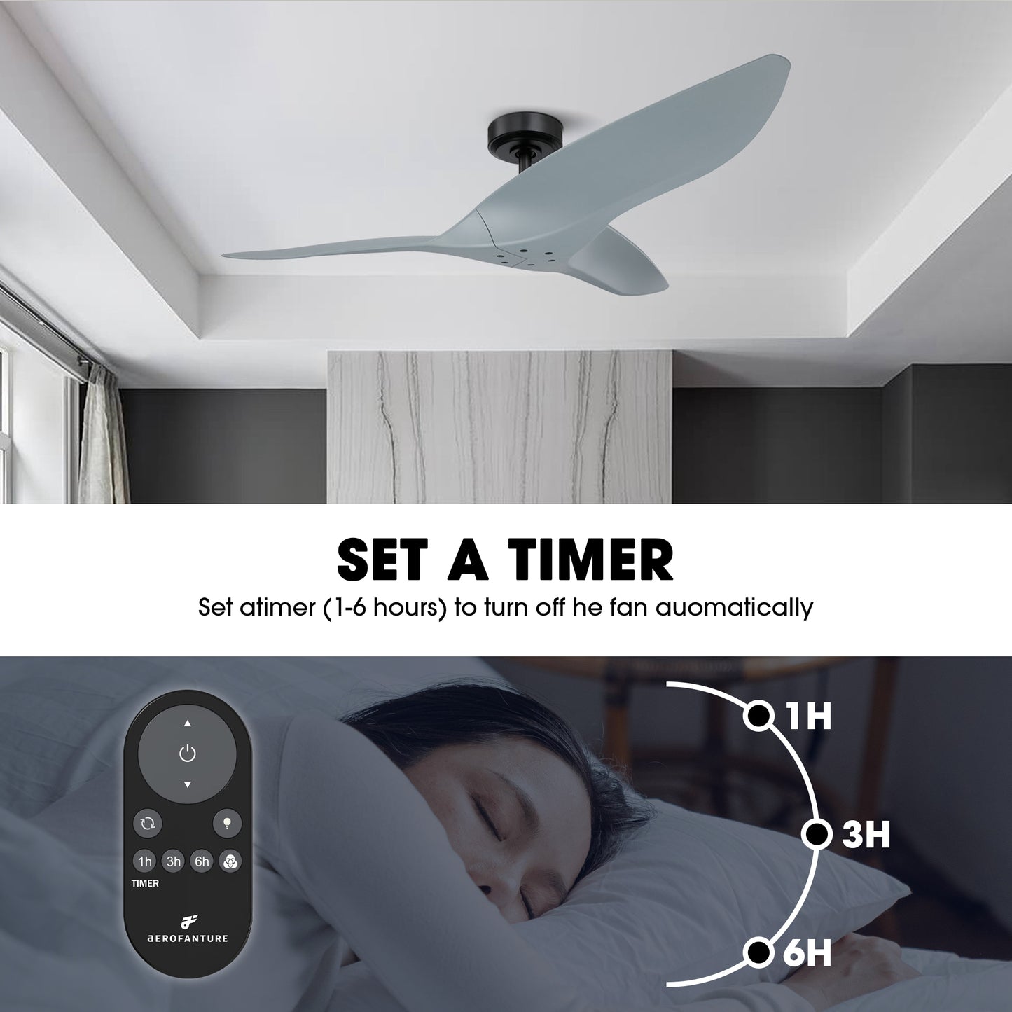 Platinum Breeze Modern 52" Sage Green Downrod Reversible Ceiling Fan