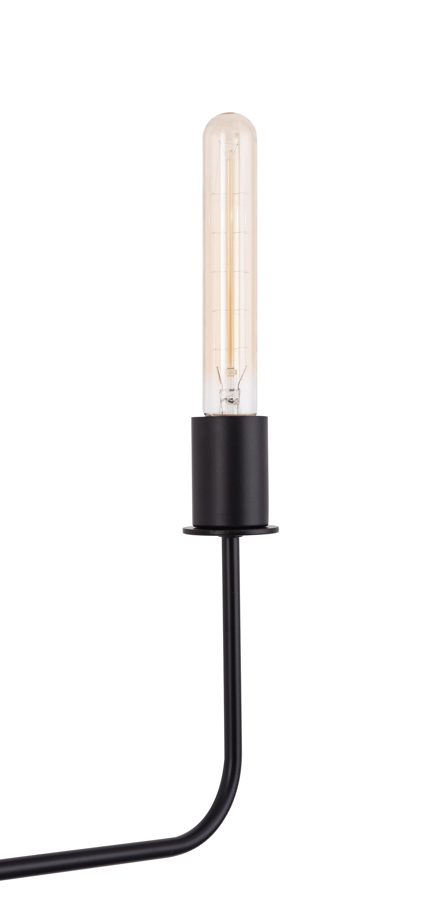 Radiant 6-Light Modern Traditional Black Chandelier