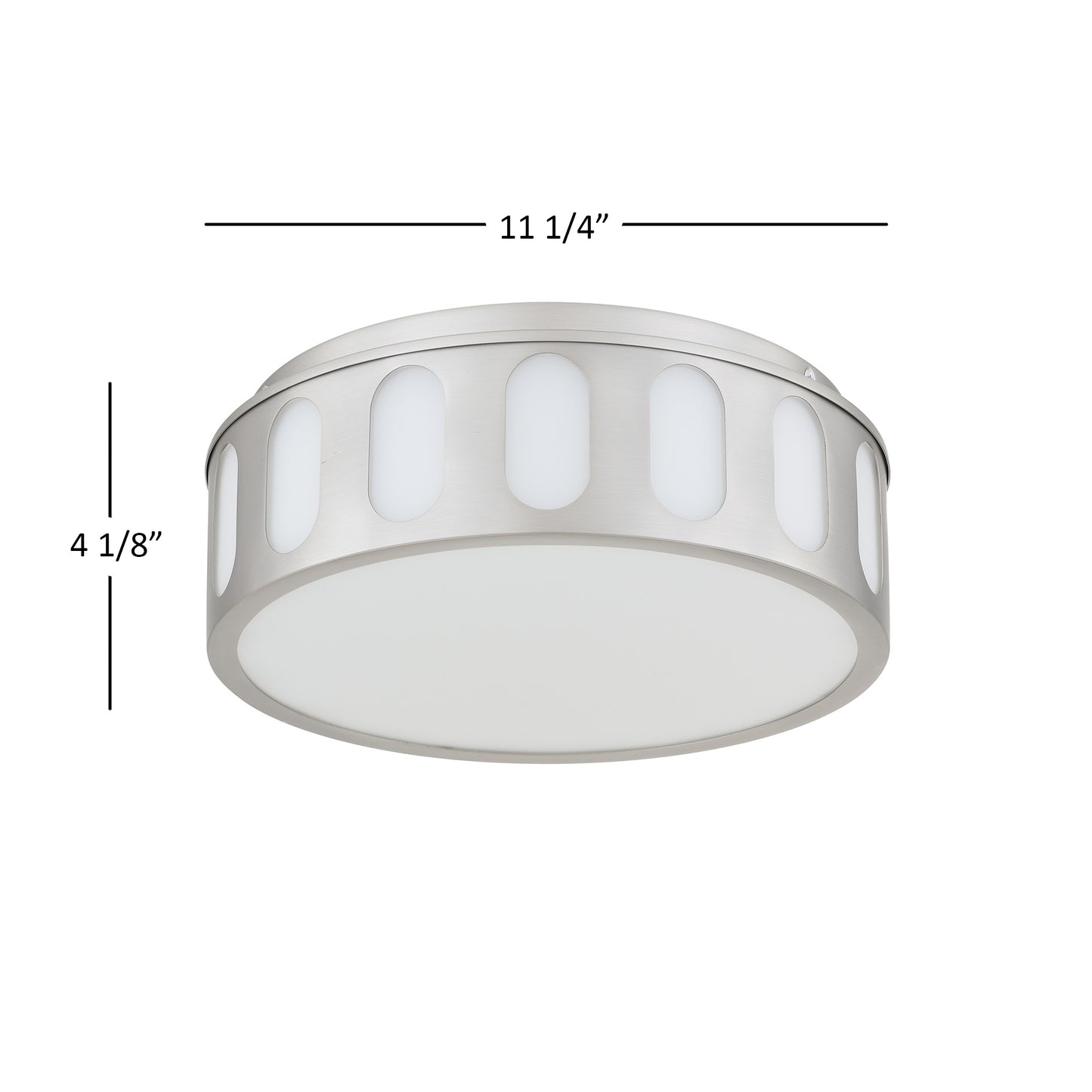 Bantom 11" Brushed Nickel LED Flush Mount Ceiling Light