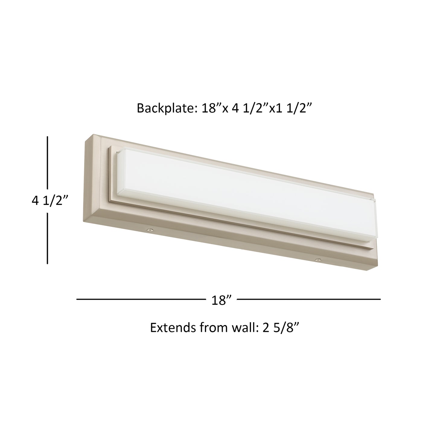 Purity 24" Brushed Nickel LED Bathroom Vanity Light