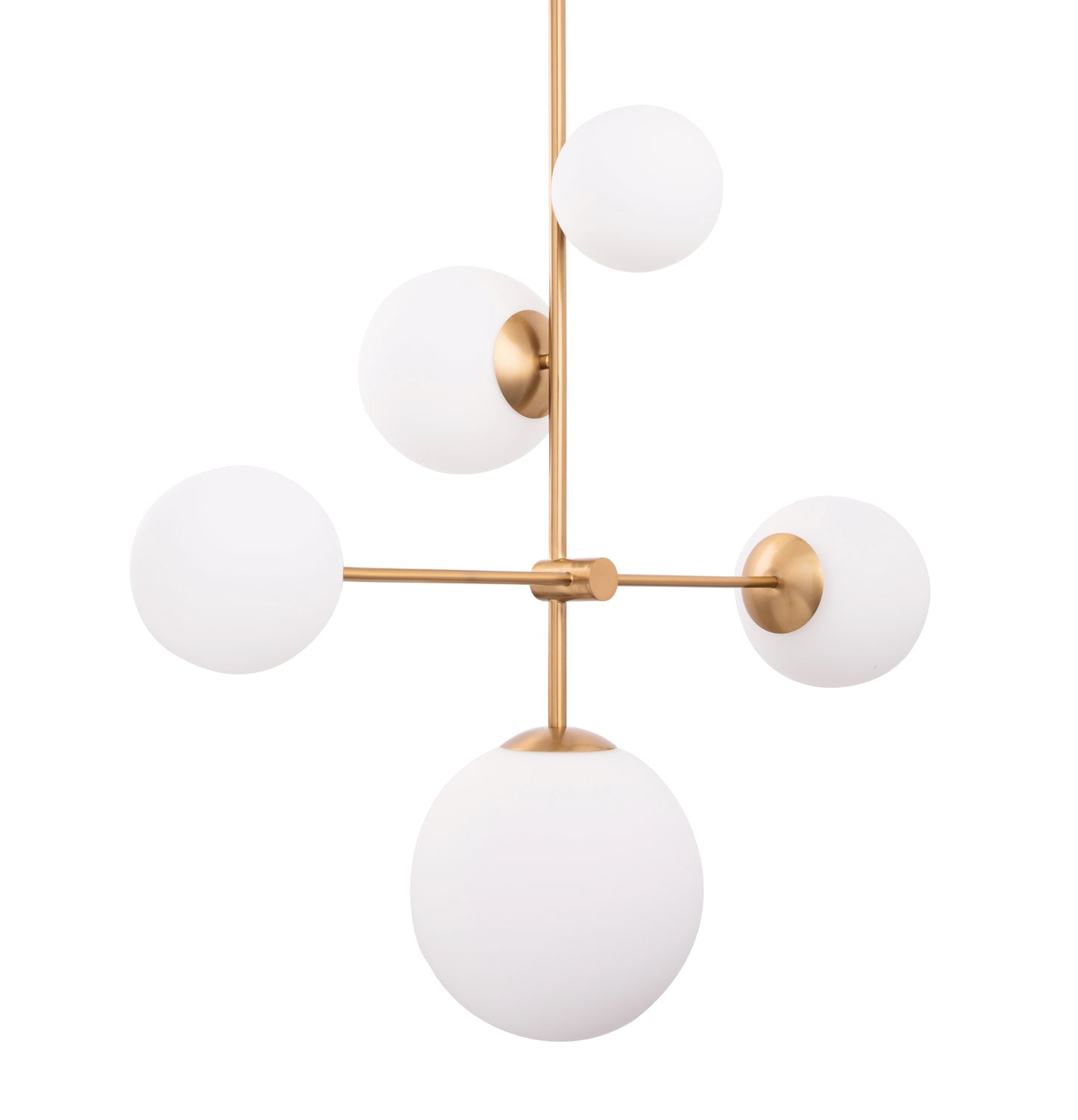 Spark Modern Gold 5 Light Chandelier