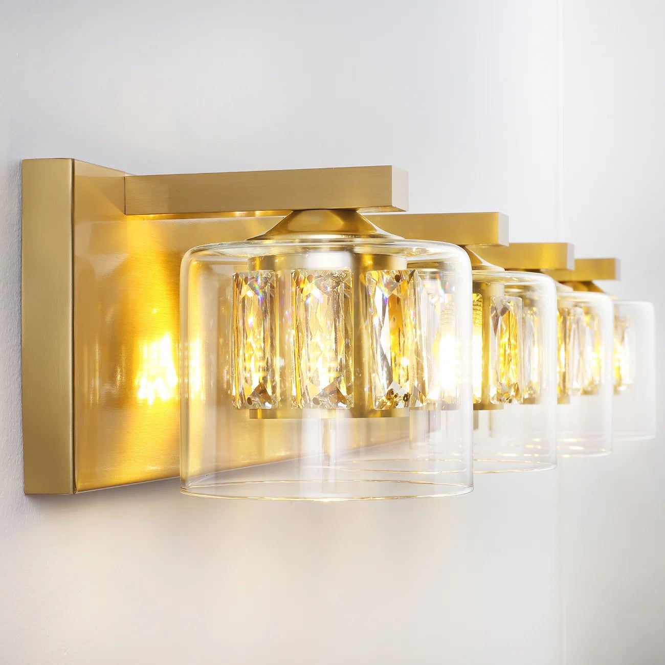 Kolt Gold Traditional 4-Light Bathroom Vanity Light