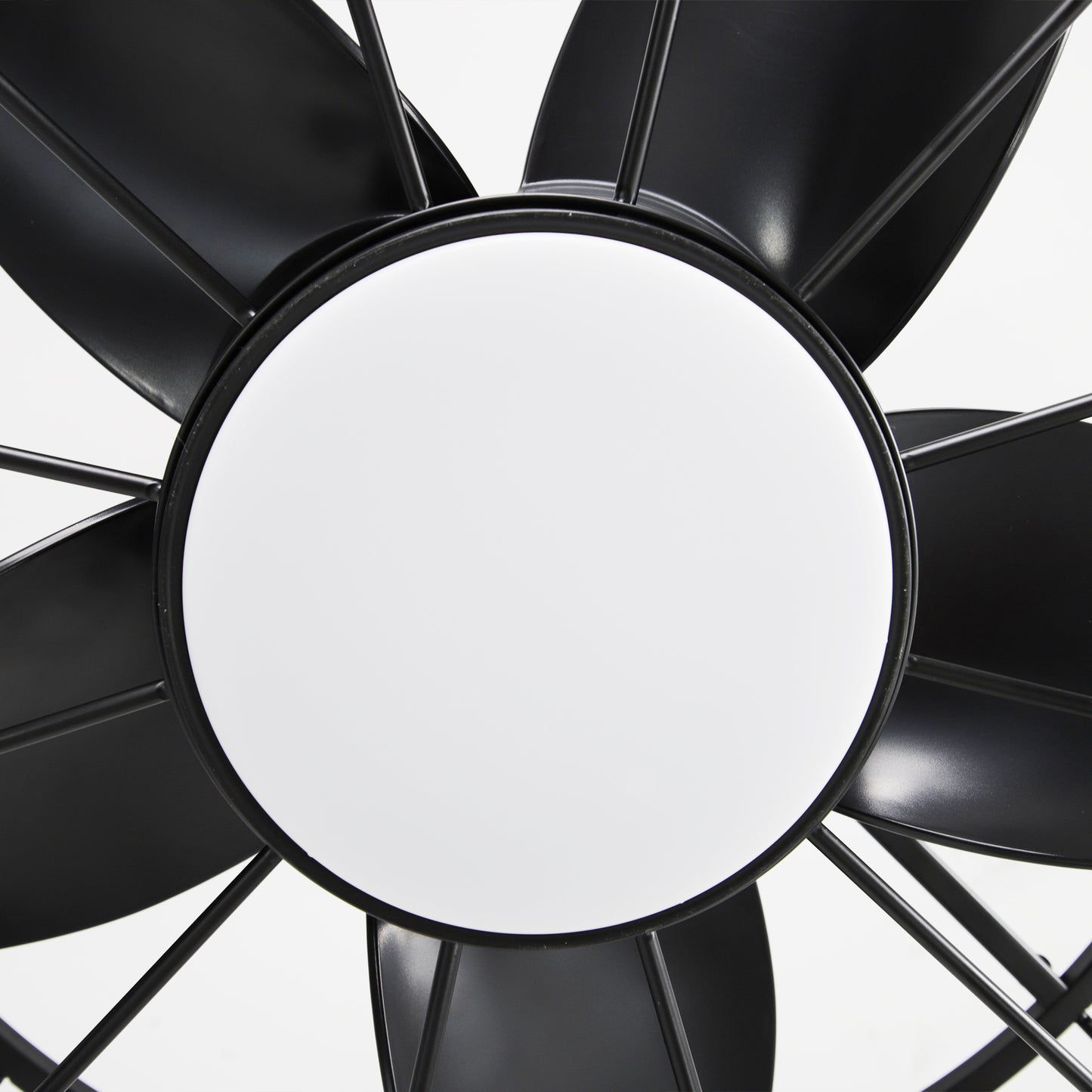 20" Indoor/Outdoor Black Industrial Plug-In Ceiling Fan with Light