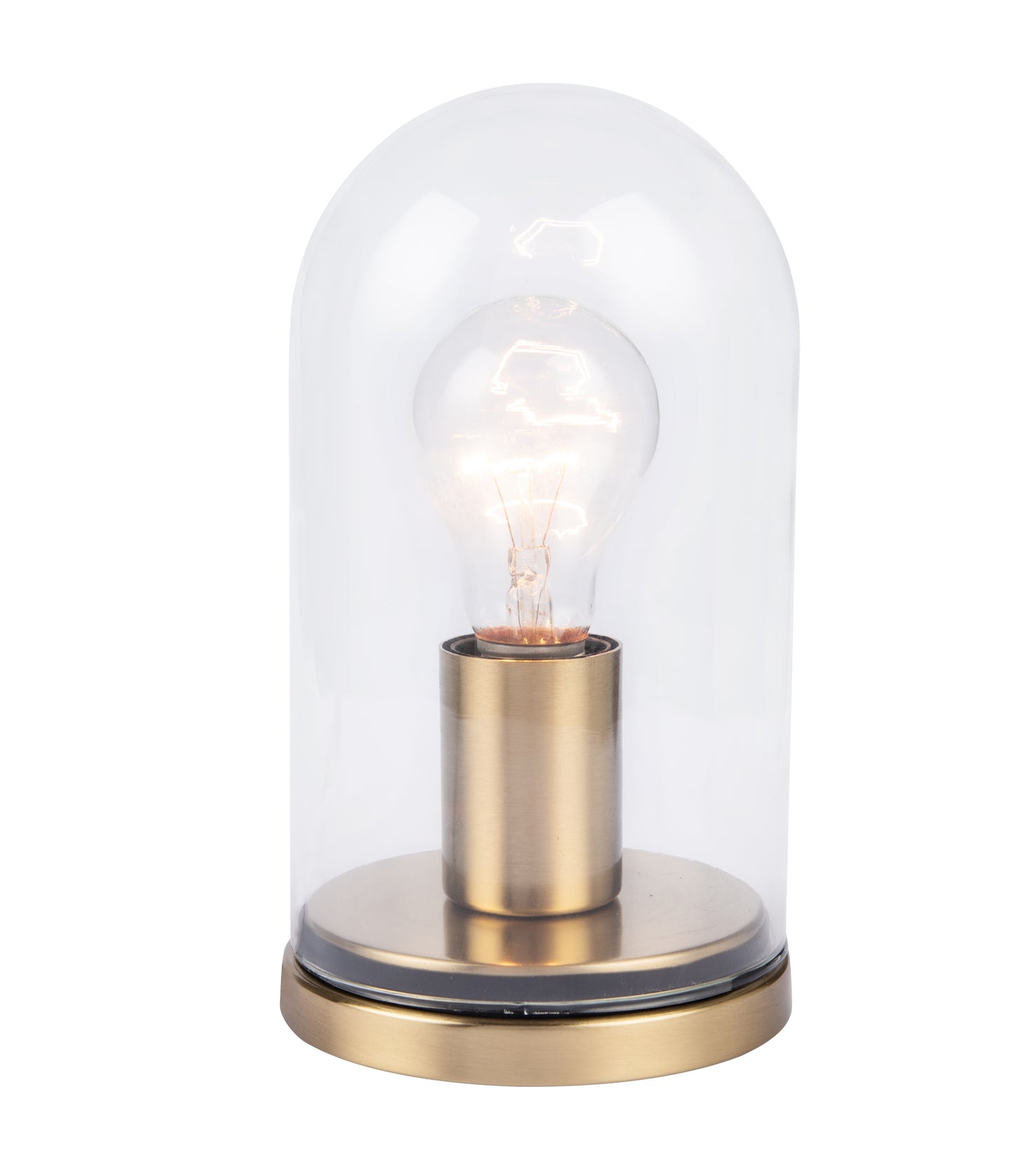 Atlas Modern Gold 1-light Metal & Glass Table Lamp