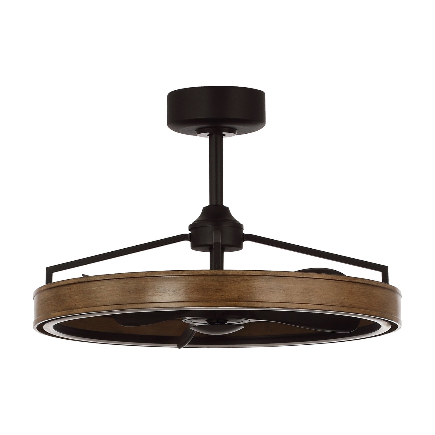 27" Farmhouse Fandelier Ceiling Fan with LED Light