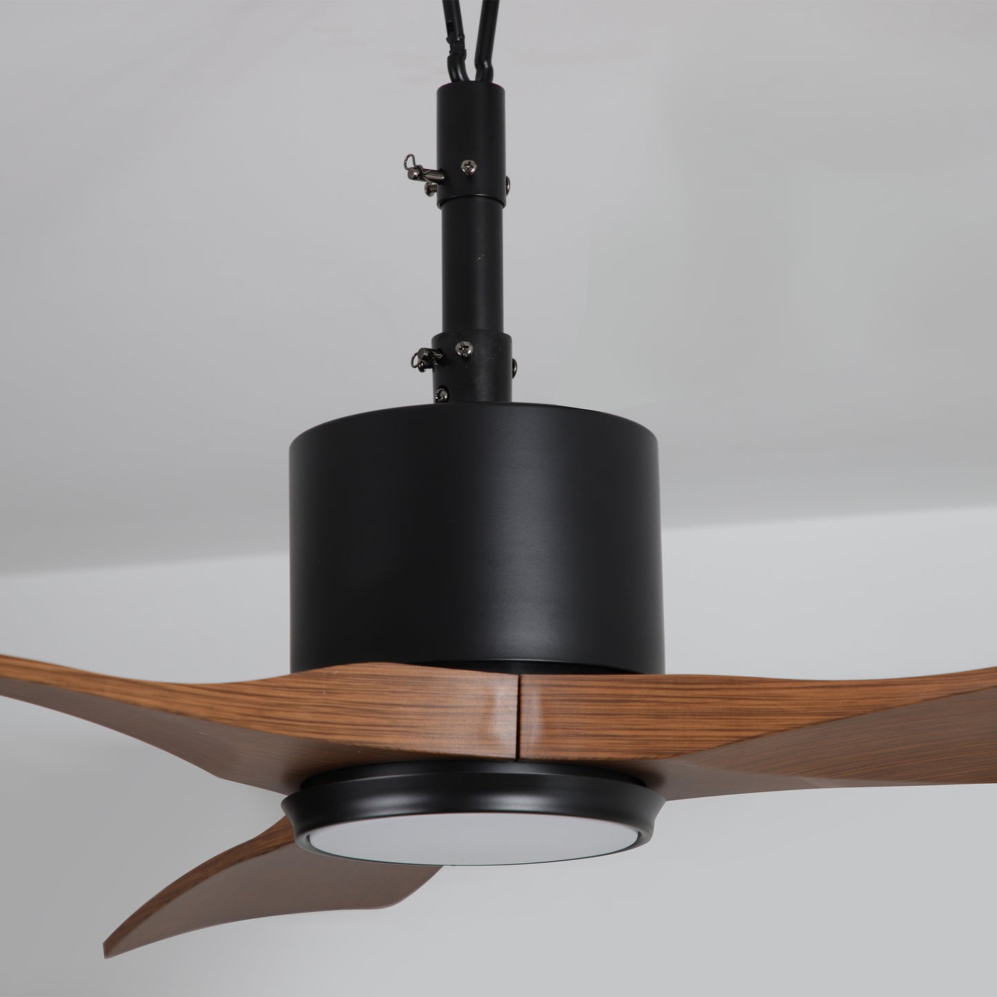 42" Indoor/Outdoor Black Plug-In Ceiling Fan with LED Light