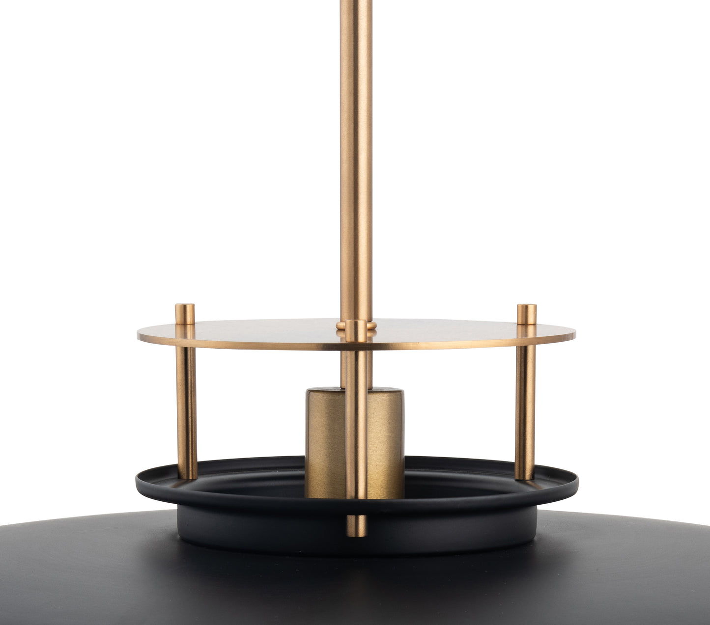 Beacon Modern Gold & Black 1-Light Pendant Light