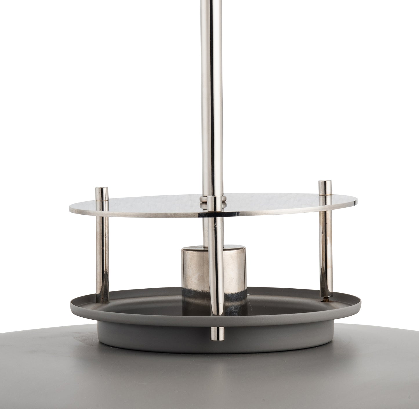 Beacon Modern Nickel & Grey 1-Light Pendant Light