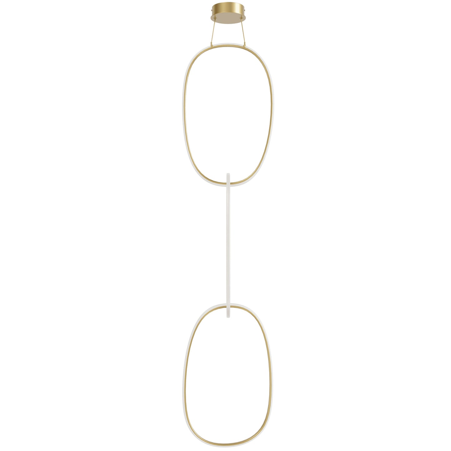 Circa Modern Gold 3 Ring LED Pendant Light