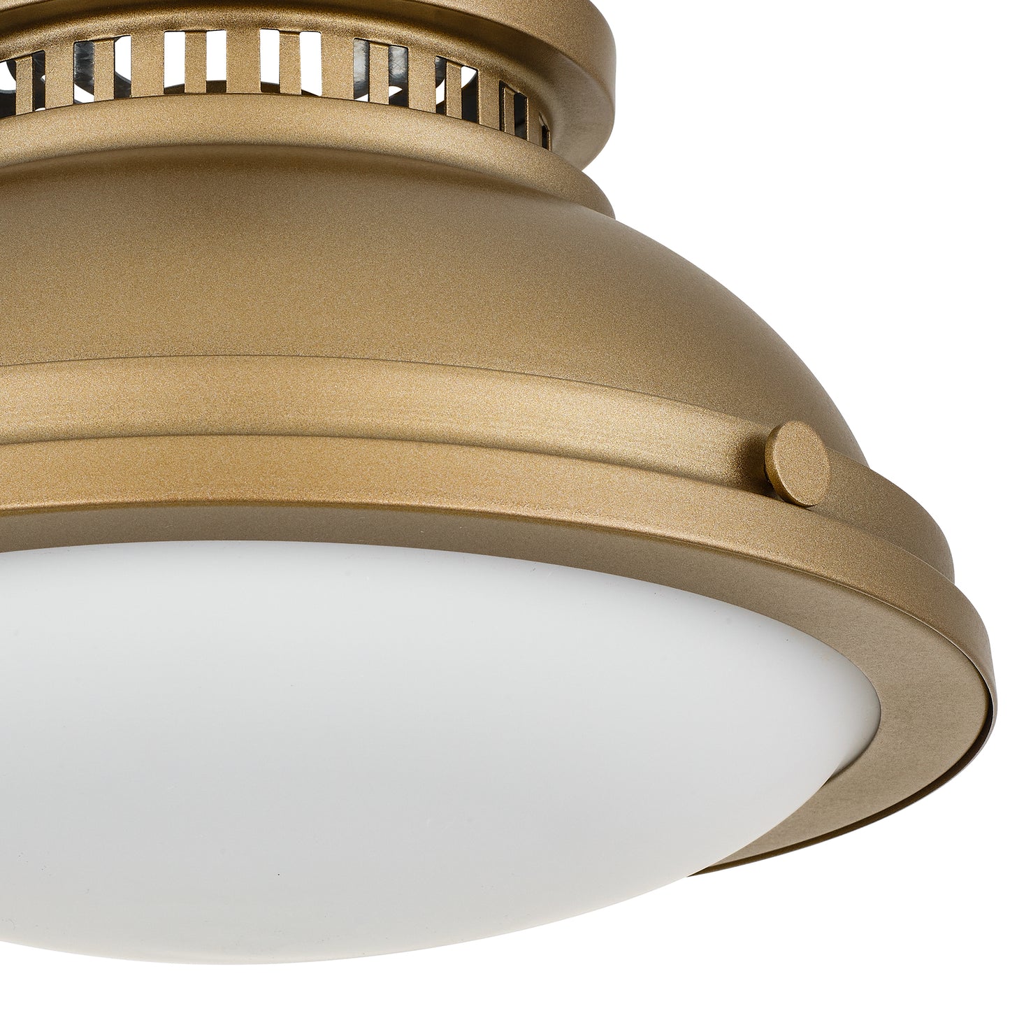 Halo 1-Light 11" Polished Brass Flush Mount Ceiling Light