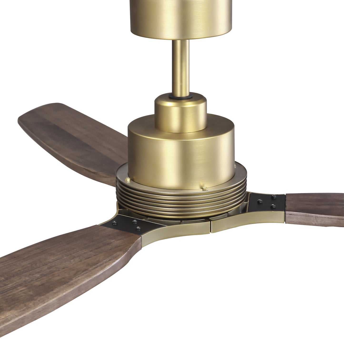 56" Gold Farmhouse Ceiling Fan with Light & Remote – 5-Blade, Quiet DC Motor, Indoor/Outdoor