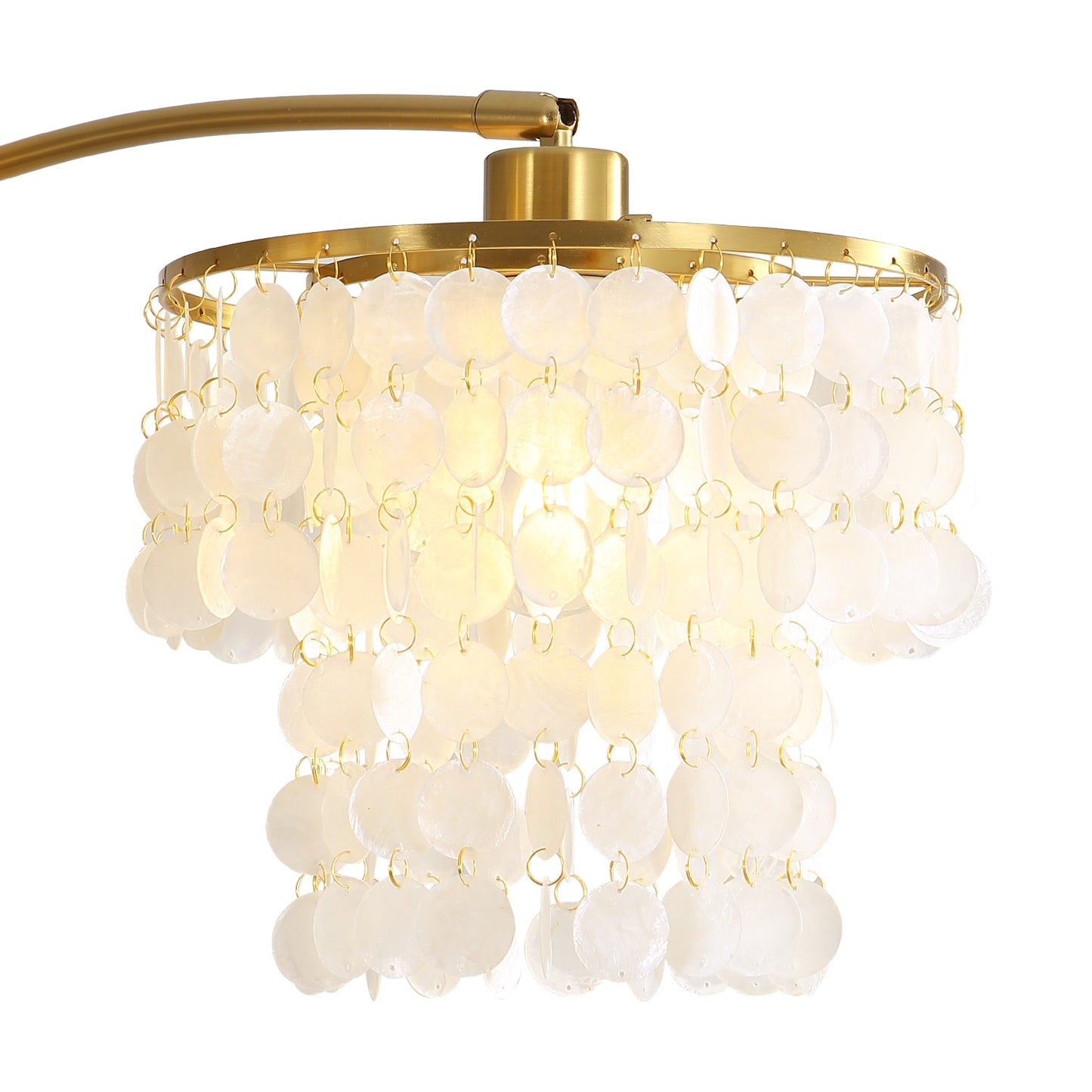 Brio 90" 3-Light Modern Gold Arc Floor Lamp