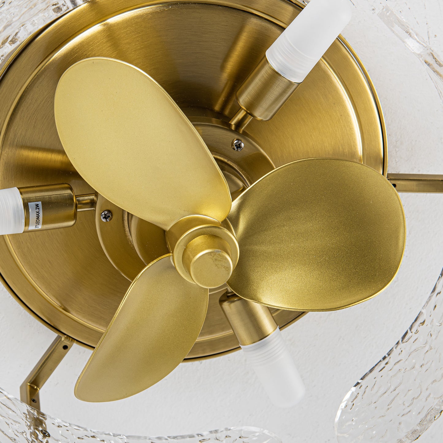13" 3-Blade 3-Light Modern Ceiling Fan with Light