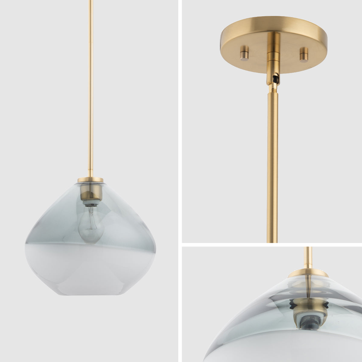 Pheobe 1-light Modern Handblown Glass Pendant Light