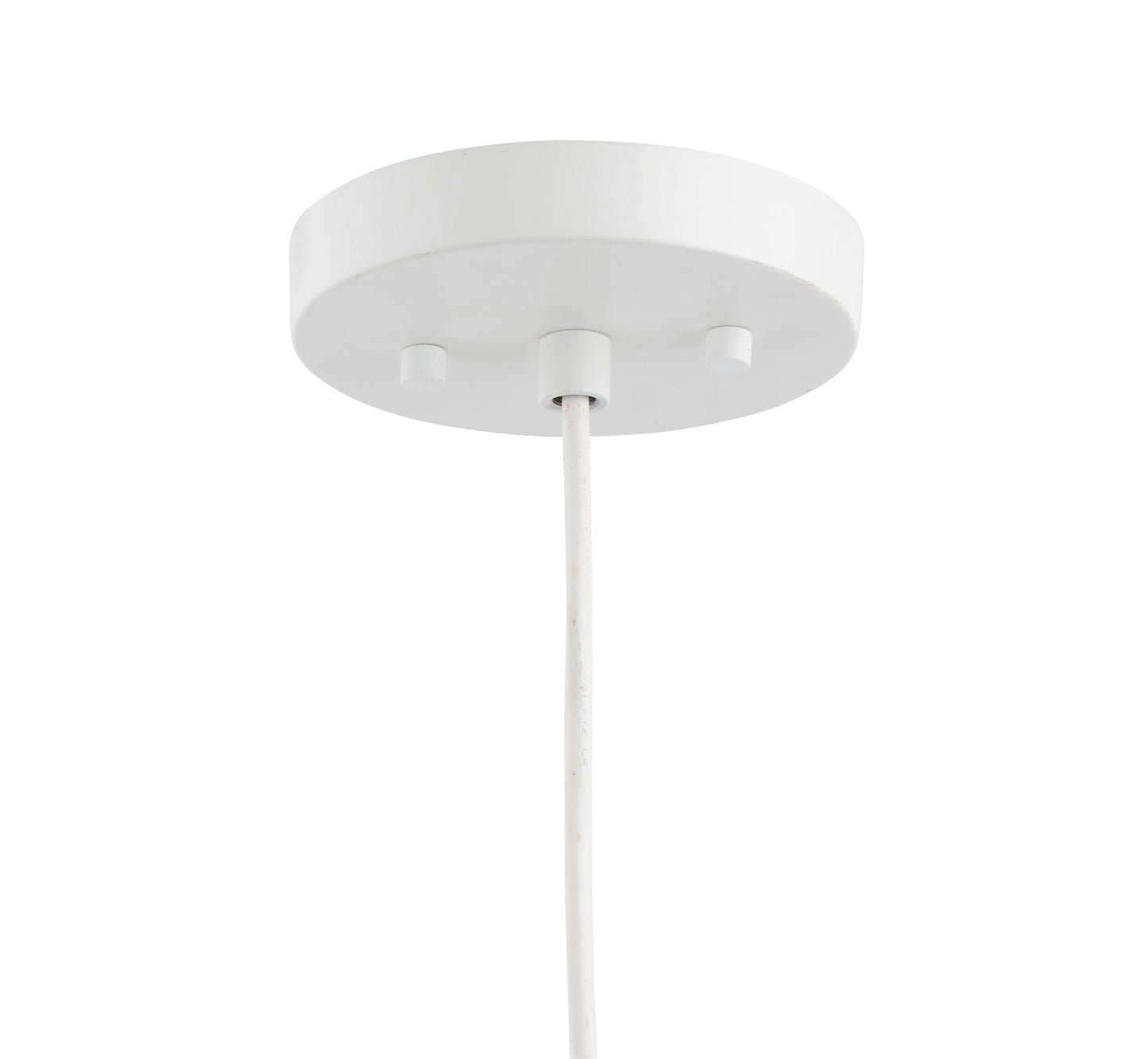 Zenith 1-Light White & Gold Pendant Light