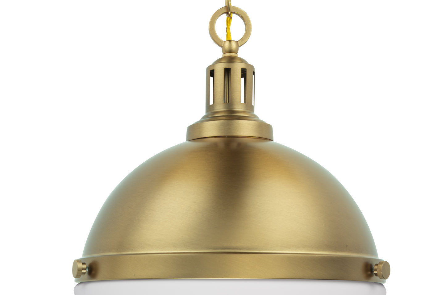 Aaron 12" 2-Light Gold Dimmable Pendant Light