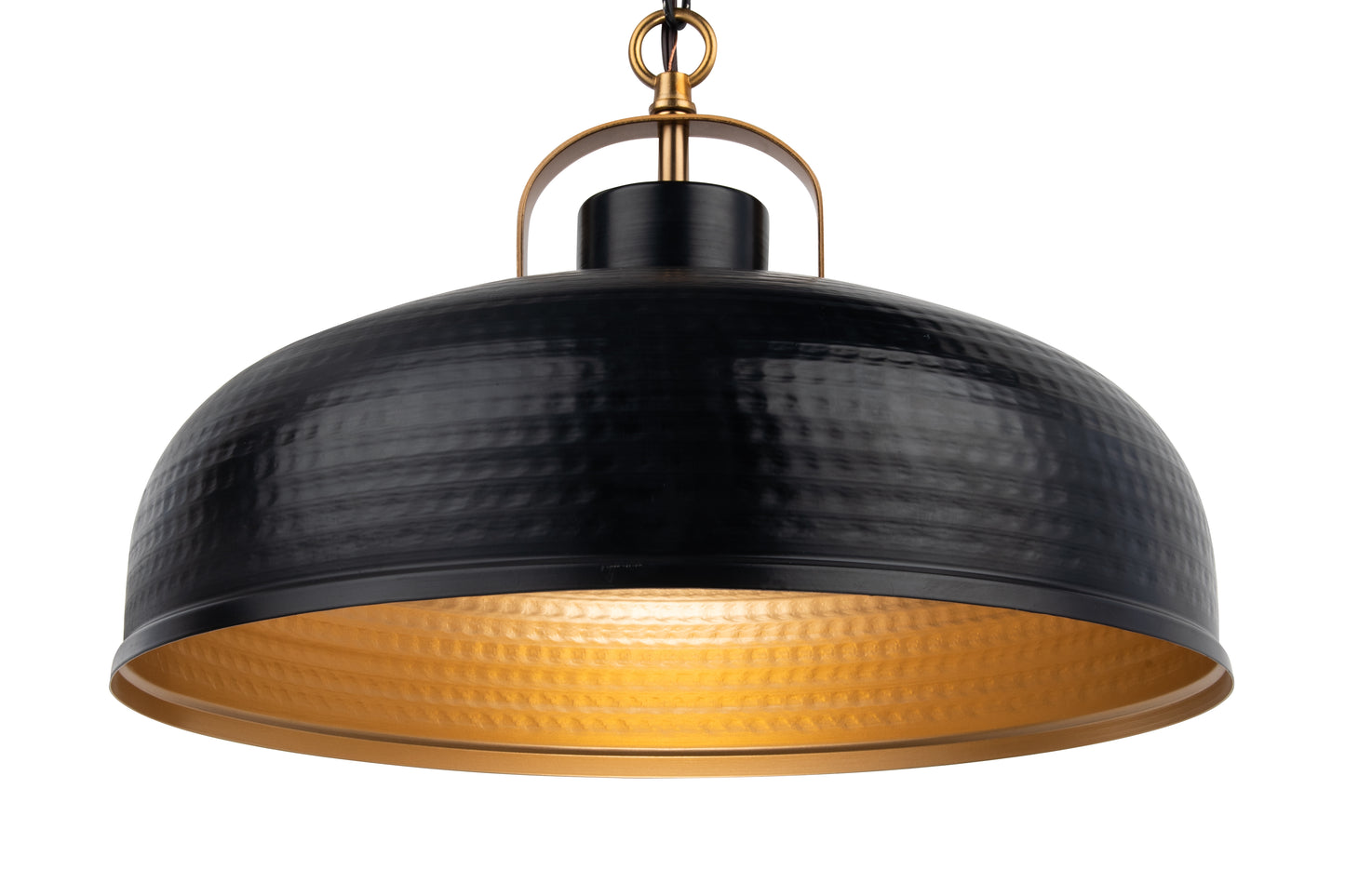 Ambert 1-Light Black Rustic Metal Pendant Light