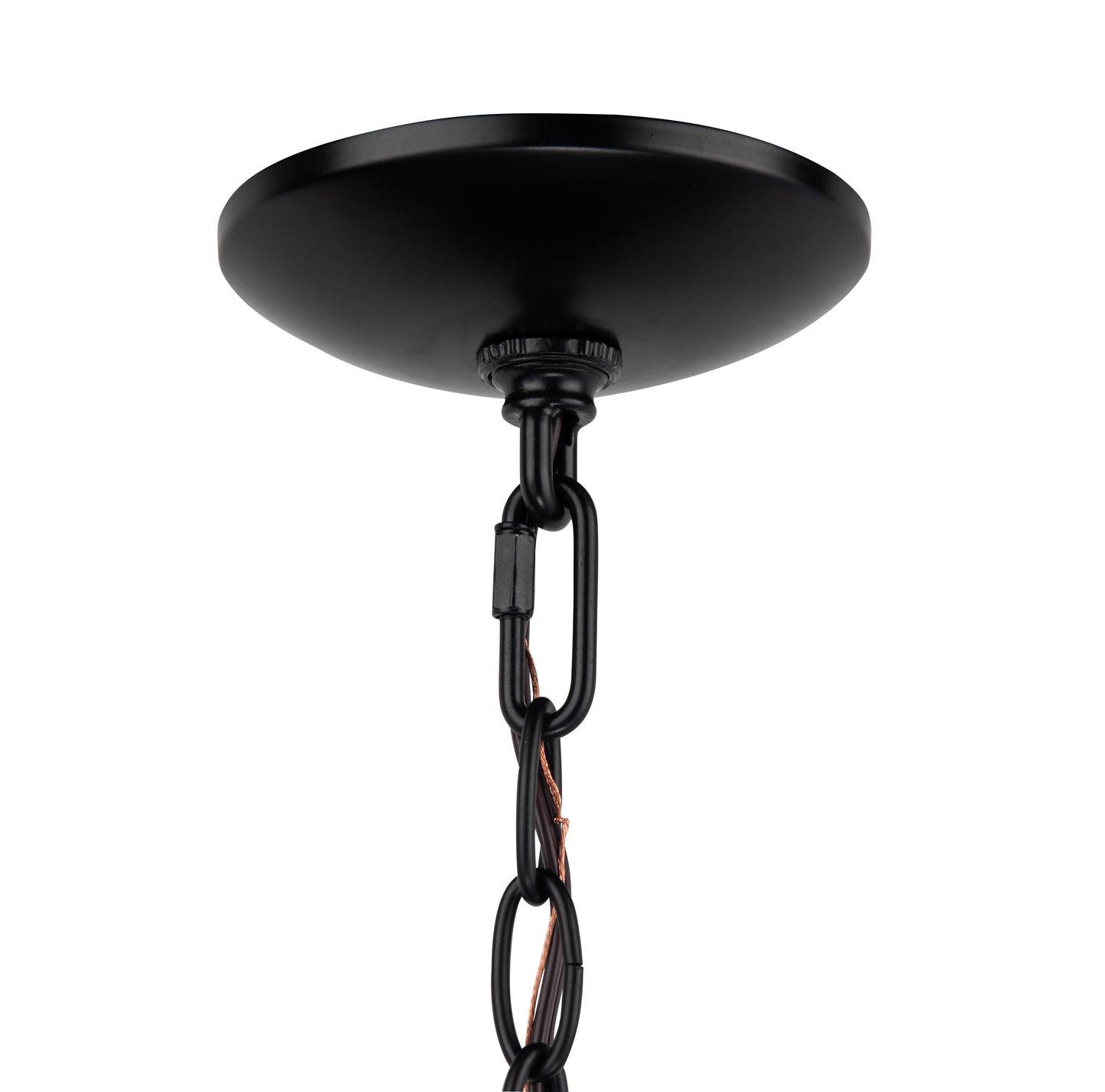 Ambert 1-Light Black Rustic Metal Pendant Light