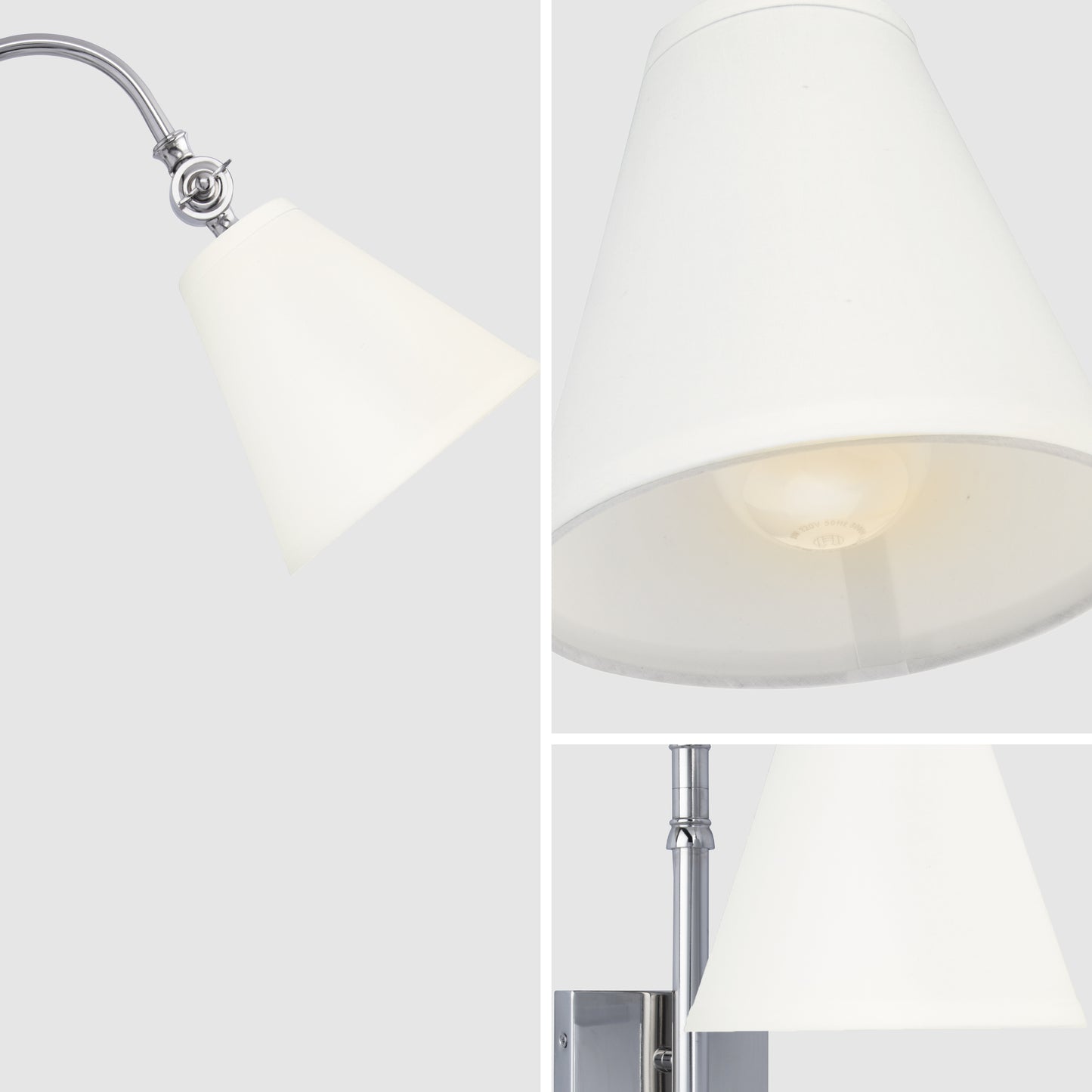 Danica 1-Light Polished Chrome Dimmable Wall Sconce