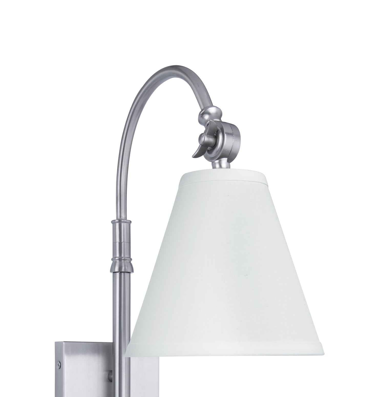 Danica 1-Light Silver Dimmable Wall Sconce