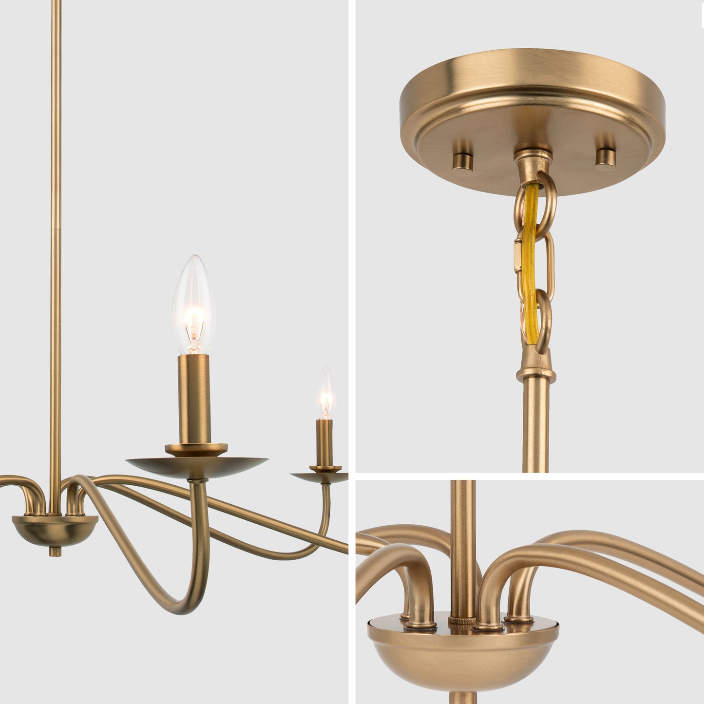 Ellie Gold 5-Light Elegant Traditional Chandelier