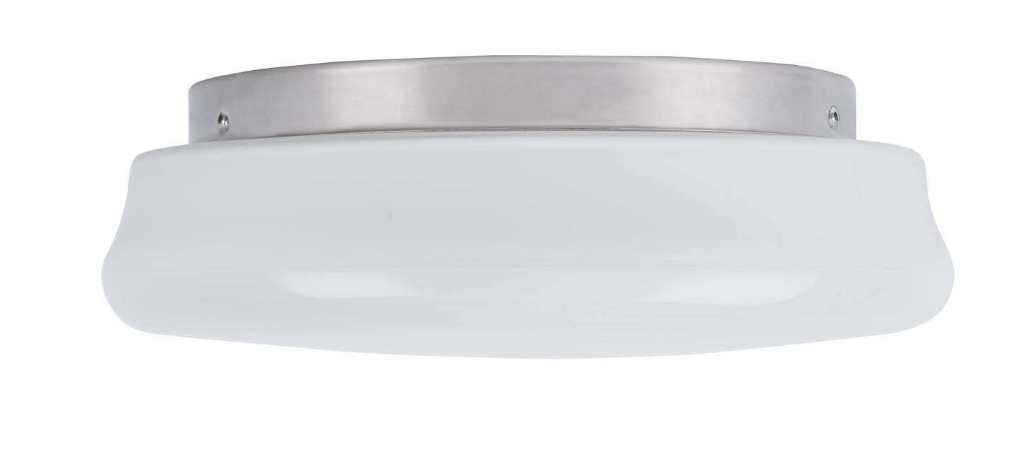 Finn 1-Light Nickel LED Flush Mount Ceiling Light