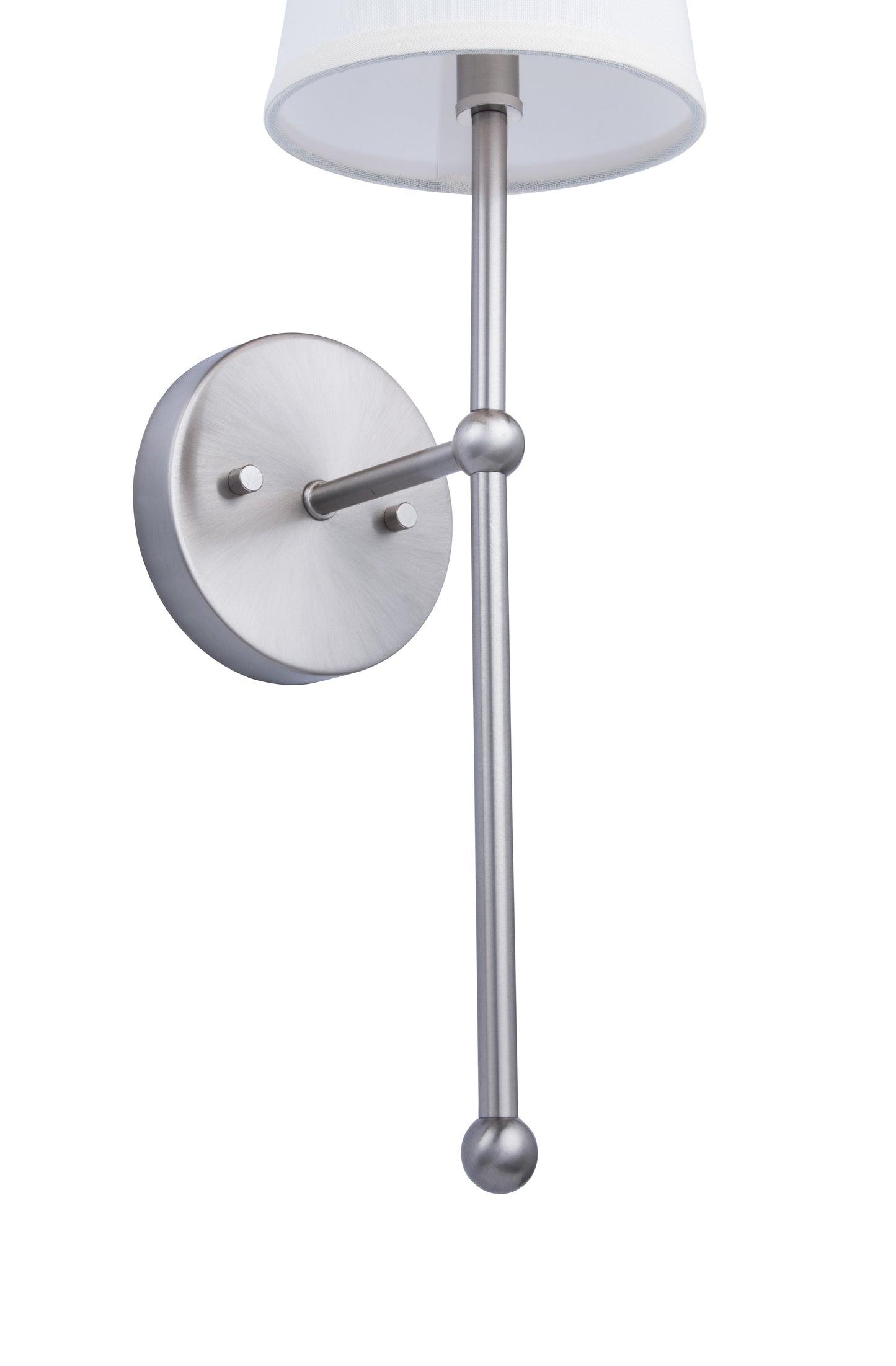Finley 1-Light Brushed Nickel Dimmable Bathroom Wall Sconce