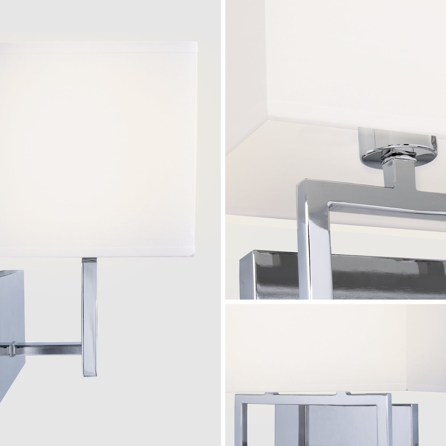 Pressley 2-Light Chrome Dimmable Wall Sconce