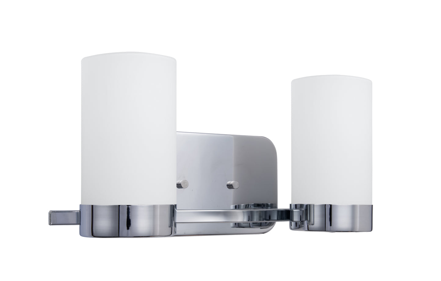 Revis 2-Light Silver Dimmable Bathroom Vanity Light