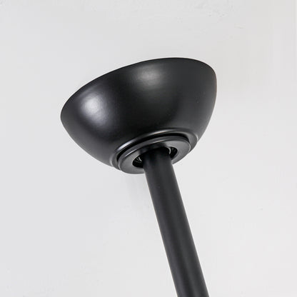60" Farmhouse Ceiling Fan with Light & Remote – Matte Black, 5-Blade, DC Motor