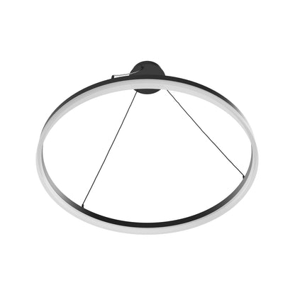 Circa 39" Modern Black Ring LED Pendant Light