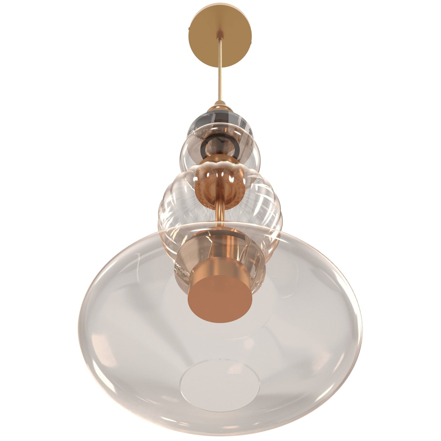 Avra 20" Traditional Aged Brass LED Pendant Light