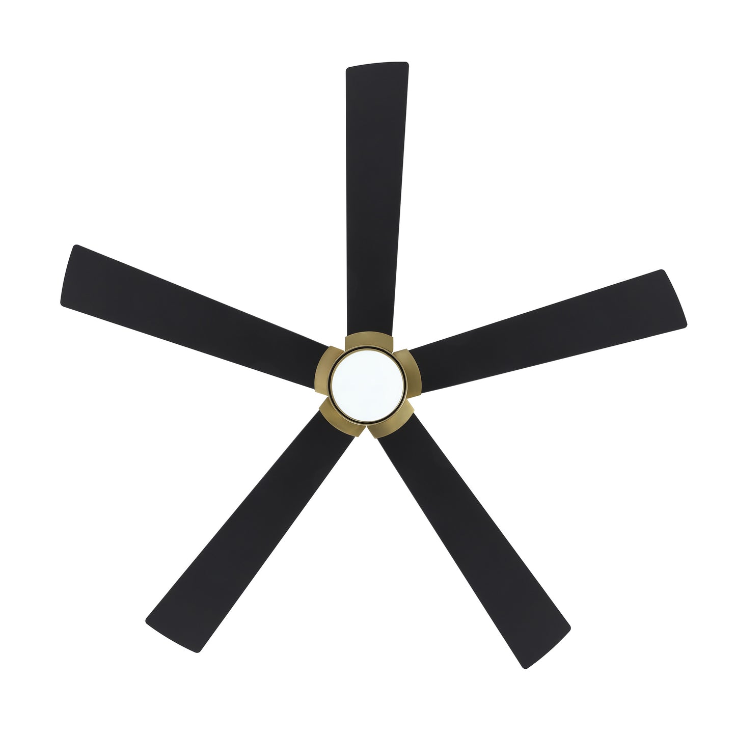 64" Gold & Black Ceiling Fan with Light & Remote – Modern 6-Speed, Quiet DC Motor