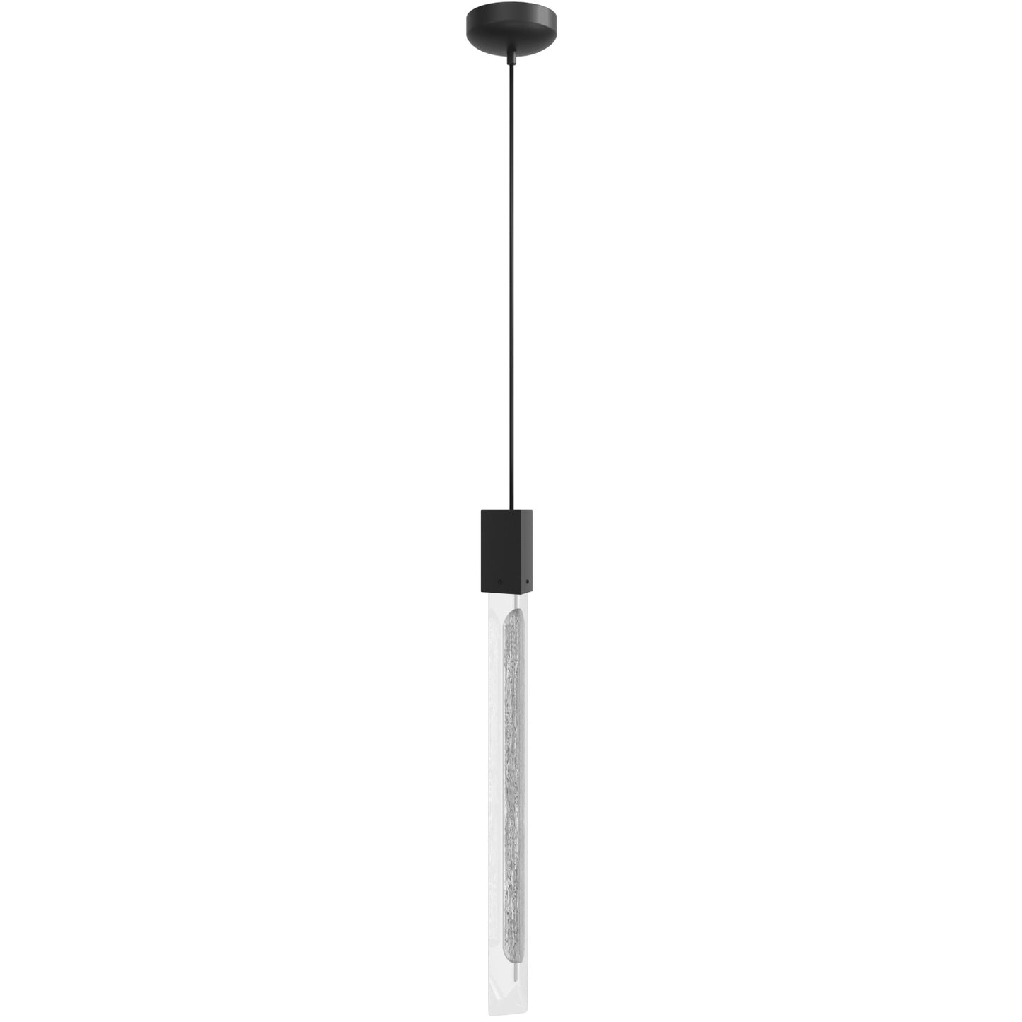 Alpine 1-Light Light White Marble Glass Pendant Light
