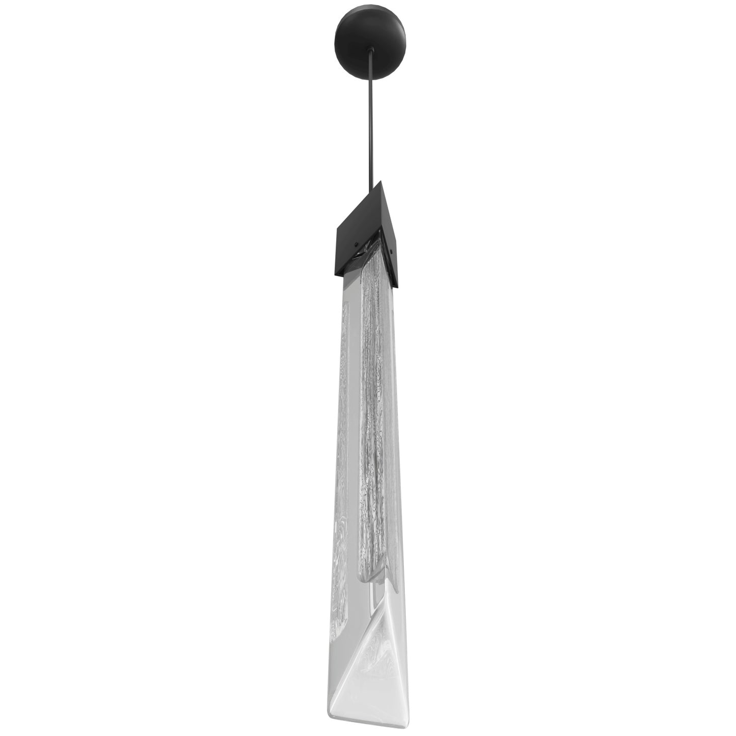 Alpine 1-Light Light White Marble Glass Pendant Light