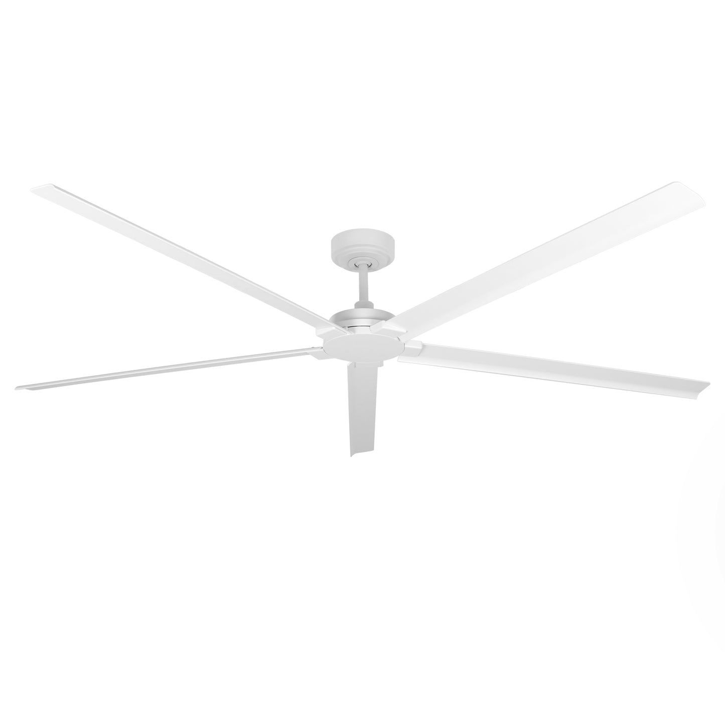 Ceiling Fan 72" Industrial 5-Blade White IPX4 Outdoor Use