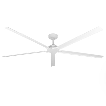 Ceiling Fan 72" Industrial 5-Blade White IPX4 Outdoor Use