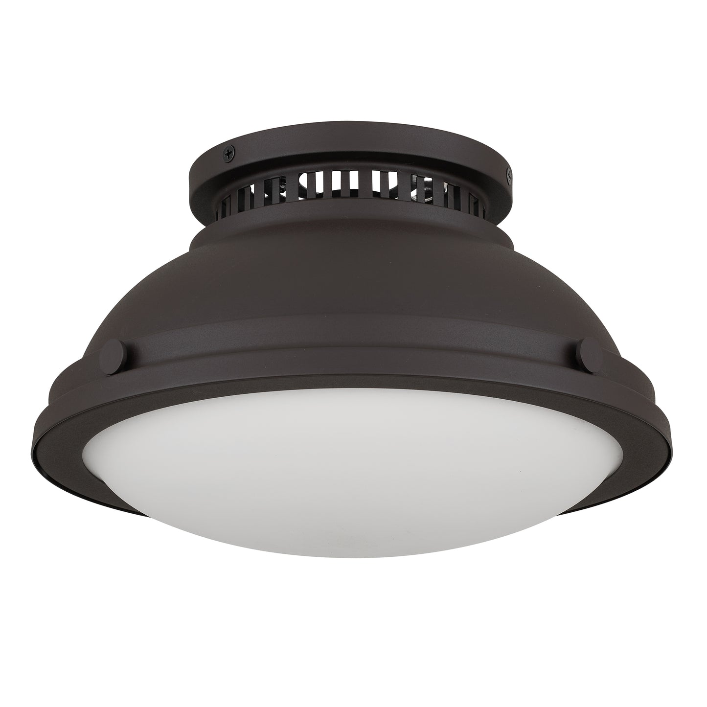 Halo 1-Light 11" Dark Bronze Flush Mount Ceiling Light