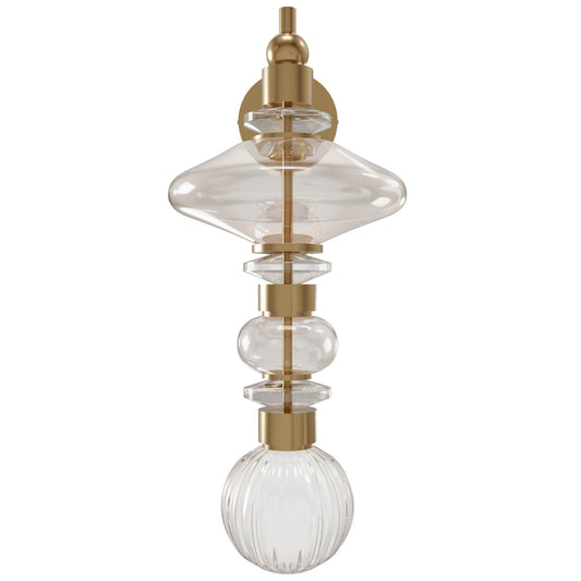 Avra 20" Traditional Aged Brass LED Wall Sconce