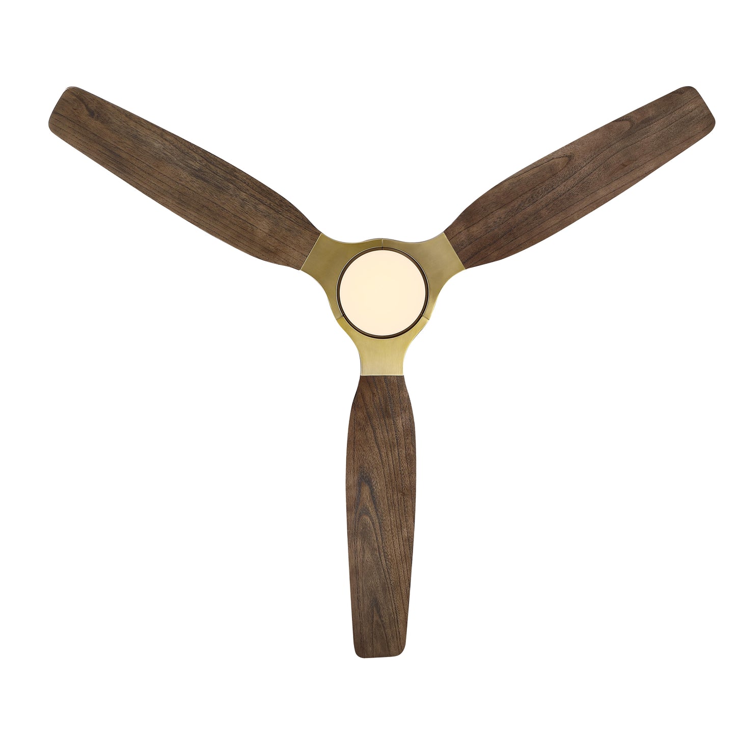 56" Gold Farmhouse Ceiling Fan with Light & Remote – 5-Blade, Quiet DC Motor, Indoor/Outdoor