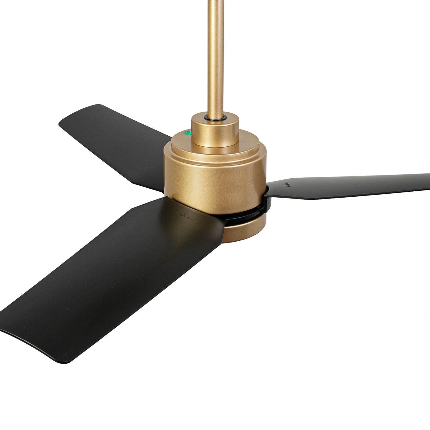 42" 3-Blade Modern Black & Gold Ceiling Fan with LED Light