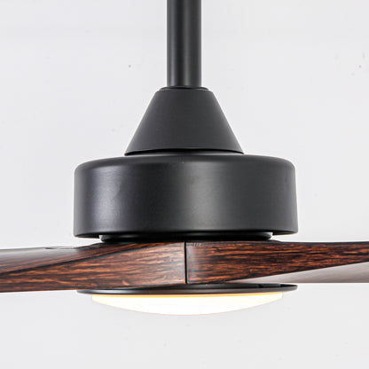 60" Farmhouse Ceiling Fan with Light & Remote – Matte Black, 5-Blade, DC Motor