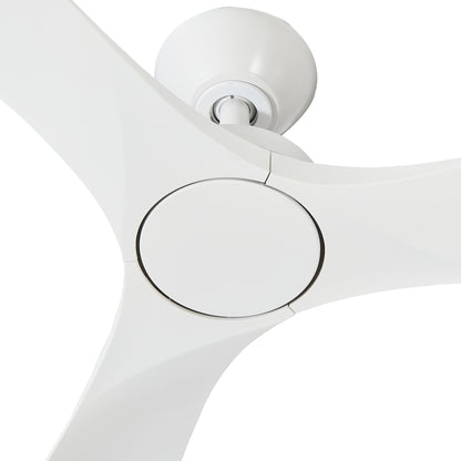 52" Rustic Farmhouse Ceiling Fan No Light with Remote – Indoor/Outdoor, Quiet DC Motor