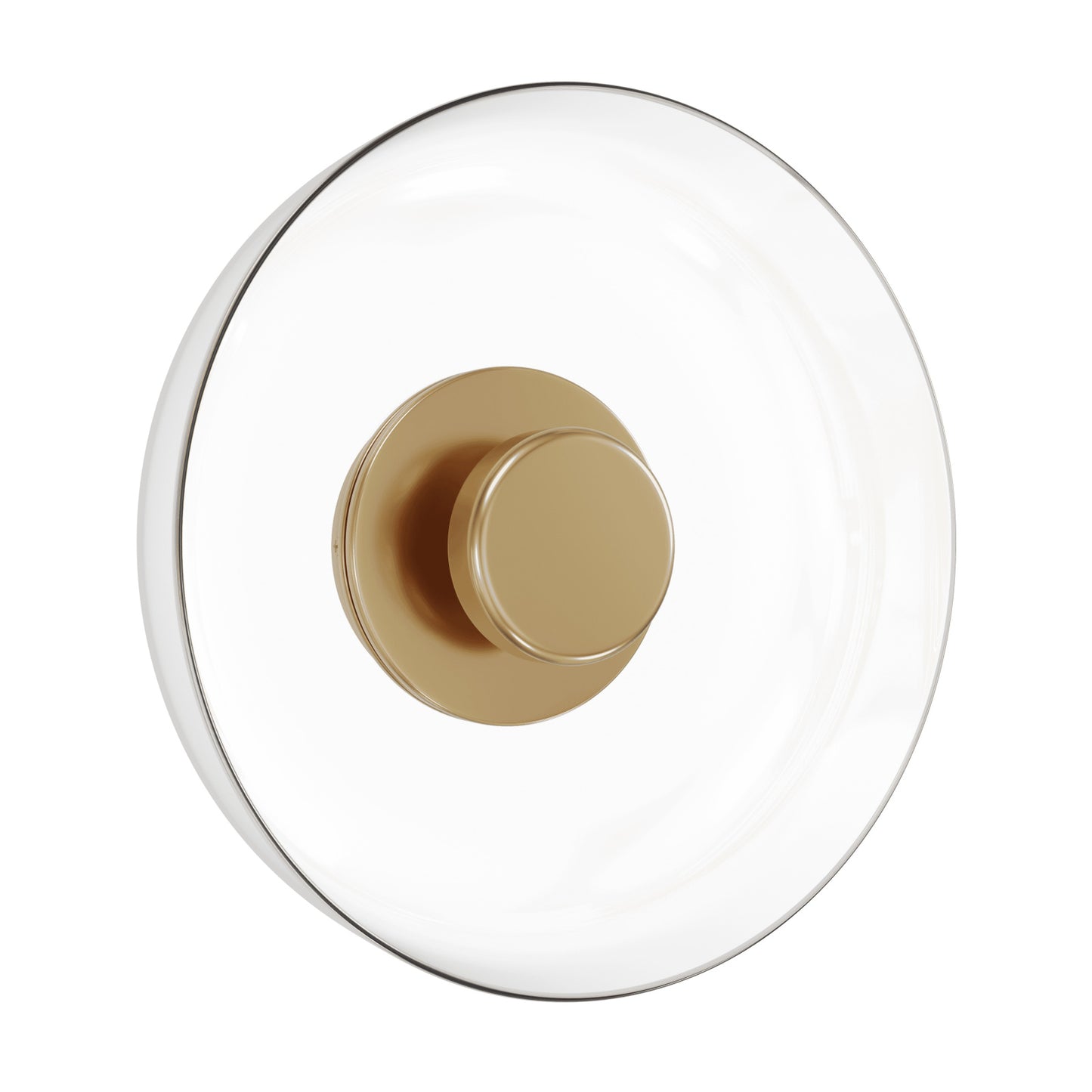 Cosmopolitan 12" Aged Brass and Glass Wall Sconce