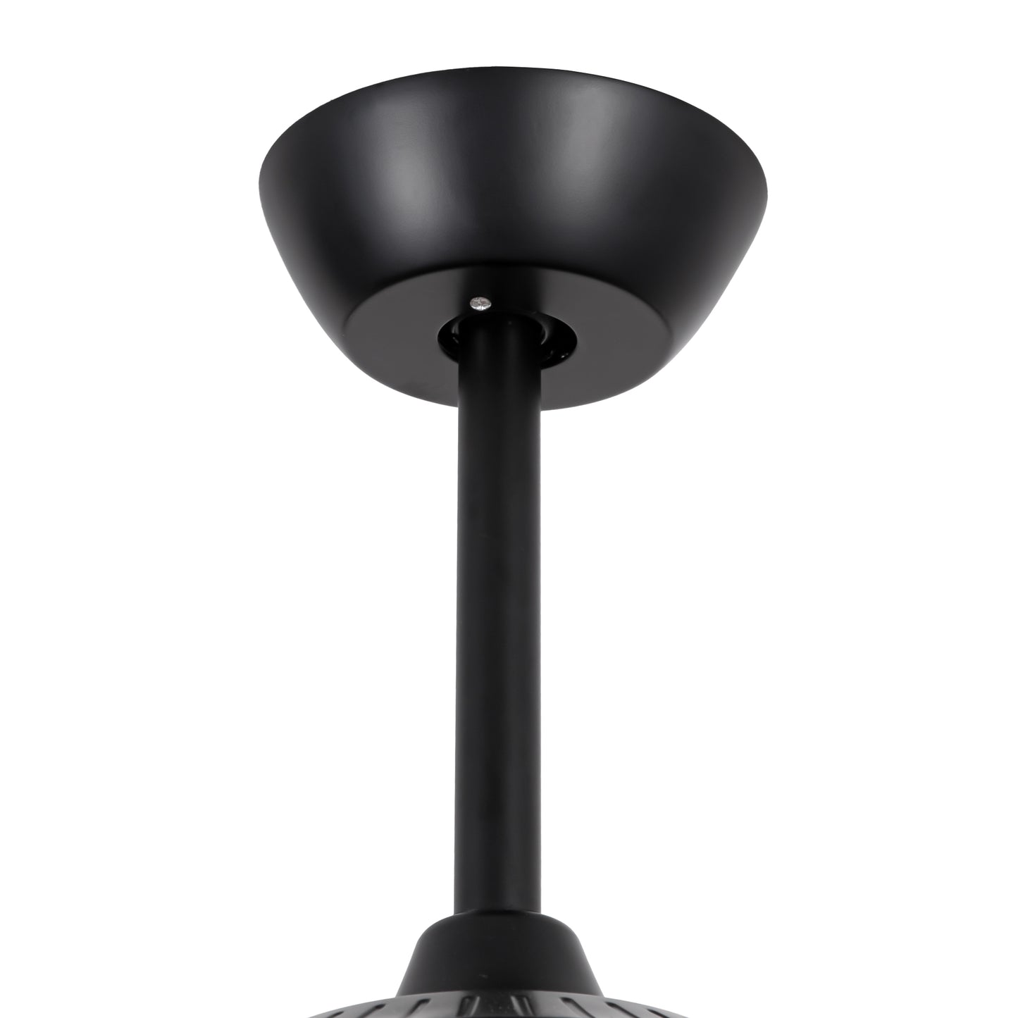 Ceiling Fan Modern 120" Industrial 6-Blade Black Metal