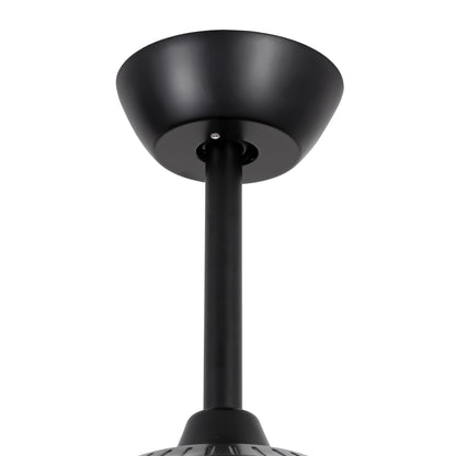 Ceiling Fan Modern 120" Industrial 6-Blade Black Metal