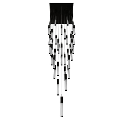 Boa 41-Light LED Dark Bronze Studded Glass Pendant Light