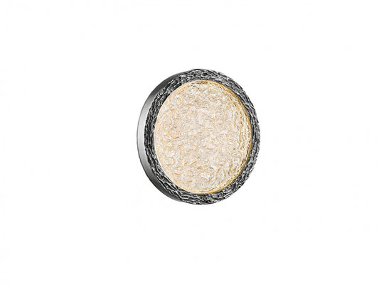 Bottega 1-Light Polished Nickel 6" Round Ring Wall Sconce