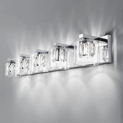 Kolt Chrome Traditional 5-Light Bathroom Vanity Light